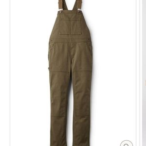 REI womens trailsmuth overalls olive size 4